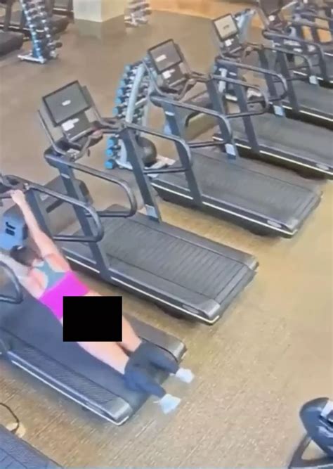 treadmill tail leaked video|Woman whose leggings flew off after she tripped on treadmill.
